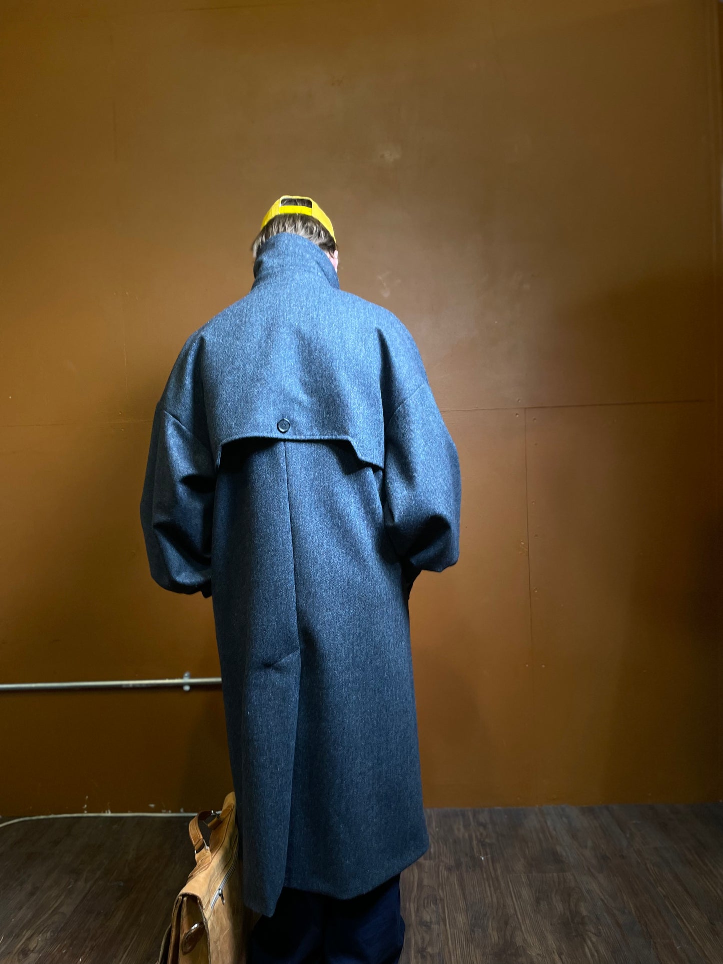 Wool Admiral Trench Blue