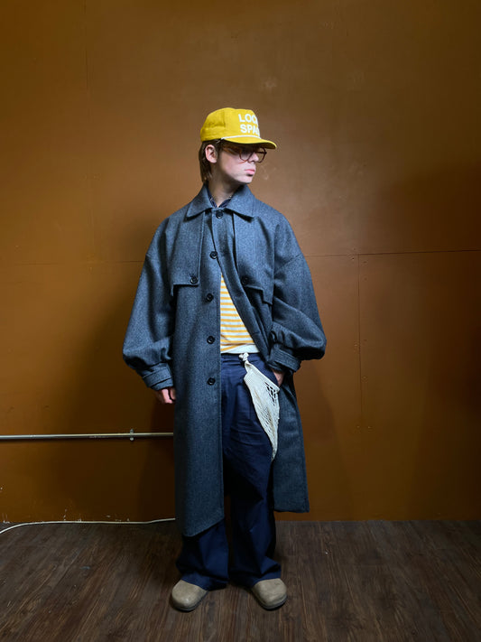 Wool Admiral Trench Blue